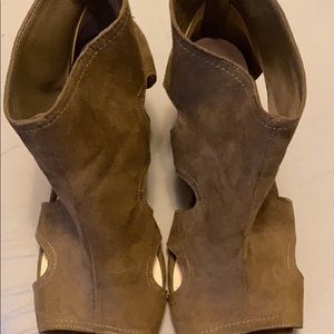 Torrid olive green wedges